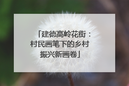 建德高岭花街：村民画笔下的乡村振兴新画卷
