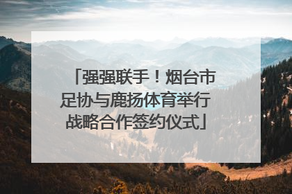 强强联手！烟台市足协与鹿扬体育举行战略合作签约仪式