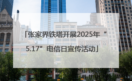 张家界铁塔开展2025年“5.17”电信日宣传活动