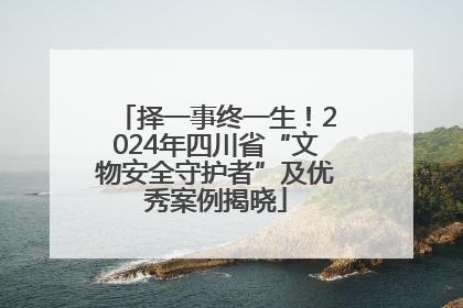 择一事终一生！2024年四川省“文物安全守护者”及优秀案例揭晓