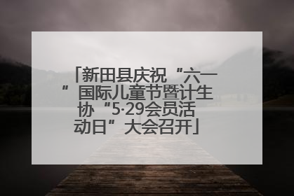 新田县庆祝“六一”国际儿童节暨计生协“5·29会员活动日”大会召开