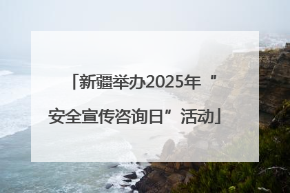 新疆举办2025年“安全宣传咨询日”活动