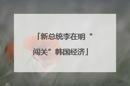 新总统李在明“闯关”韩国经济