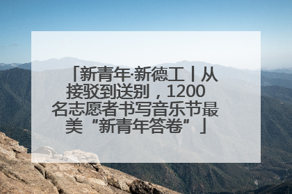 新青年·新德工丨从接驳到送别，1200名志愿者书写音乐节最美“新青年答卷”