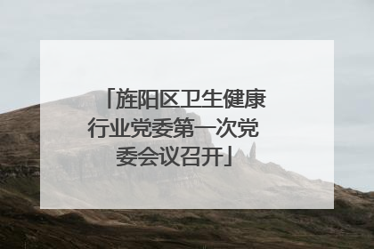 旌阳区卫生健康行业党委第一次党委会议召开