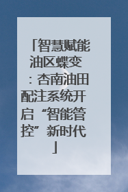 智慧赋能 油区蝶变：杏南油田配注系统开启“智能管控”新时代