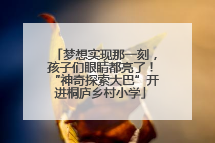 梦想实现那一刻，孩子们眼睛都亮了！“神奇探索大巴”开进桐庐乡村小学