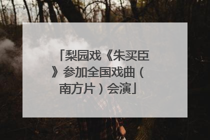 梨园戏《朱买臣》参加全国戏曲（南方片）会演