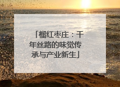 榴红枣庄：千年丝路的味觉传承与产业新生