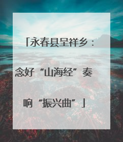永春县呈祥乡：念好“山海经”奏响“振兴曲”