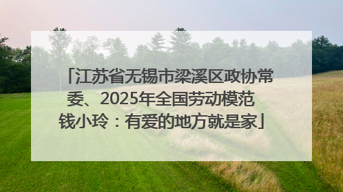 江苏省无锡市梁溪区政协常委、2025年全国劳动模范钱小玲：有爱的地方就是家