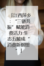 江西萍乡：“三链共振”赋能消费活力 生态五陂成“消费新枢纽”