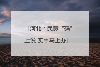河北：民意“码”上说 实事马上办