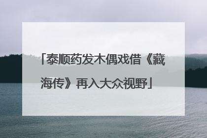 泰顺药发木偶戏借《藏海传》再入大众视野