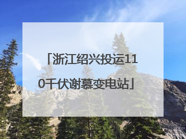 浙江绍兴投运110千伏谢慕变电站