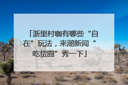 浙里村咖有哪些“自在”玩法，来潮新闻“吃货圈”秀一下