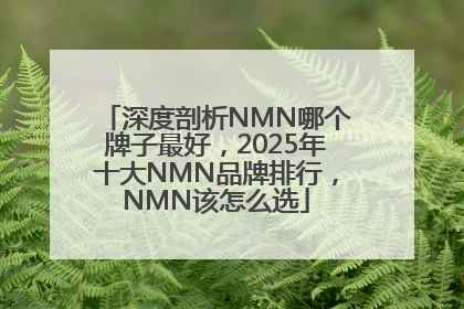 深度剖析NMN哪个牌子最好，2025年十大NMN品牌排行，NMN该怎么选