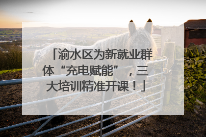 渝水区为新就业群体“充电赋能”，三大培训精准开课！