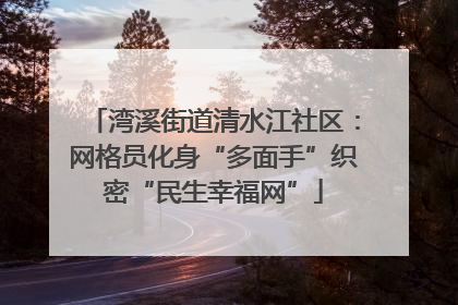 湾溪街道清水江社区：网格员化身“多面手”织密“民生幸福网”