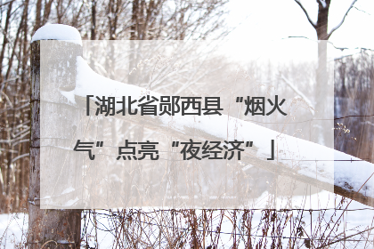 湖北省郧西县“烟火气”点亮“夜经济”