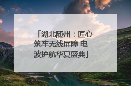 湖北随州：匠心筑牢无线屏障 电波护航华夏盛典