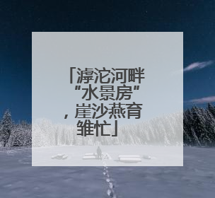 滹沱河畔“水景房”，崖沙燕育雏忙