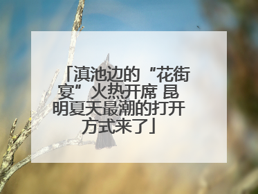 滇池边的“花街宴”火热开席 昆明夏天最潮的打开方式来了