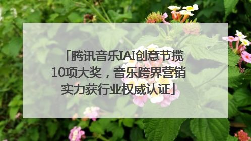 腾讯音乐IAI创意节揽10项大奖，音乐跨界营销实力获行业权威认证