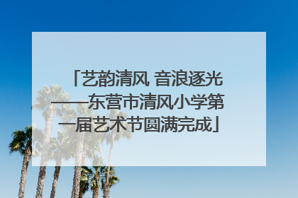 艺韵清风 音浪逐光——东营市清风小学第一届艺术节圆满完成