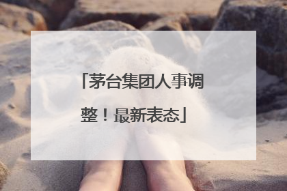 茅台集团人事调整！最新表态