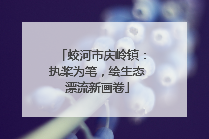 蛟河市庆岭镇：执桨为笔，绘生态漂流新画卷