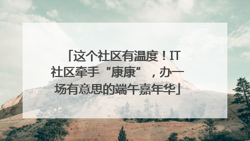 这个社区有温度！IT社区牵手“康康”，办一场有意思的端午嘉年华