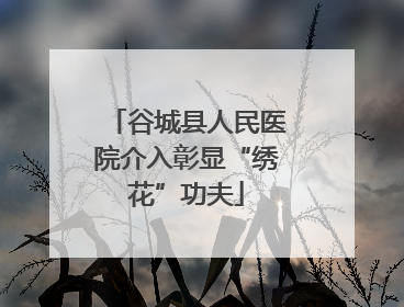 谷城县人民医院介入彰显“绣花”功夫