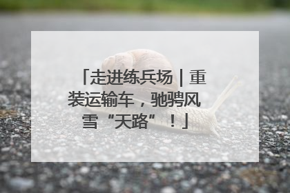 走进练兵场｜重装运输车，驰骋风雪“天路”！