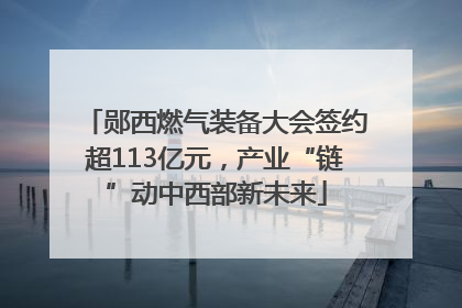 郧西燃气装备大会签约超113亿元，产业“链”动中西部新未来