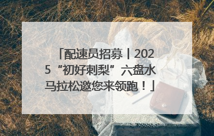 配速员招募丨2025“初好刺梨”六盘水马拉松邀您来领跑！