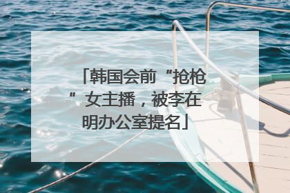 韩国会前“抢枪”女主播，被李在明办公室提名
