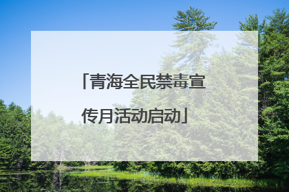 青海全民禁毒宣传月活动启动