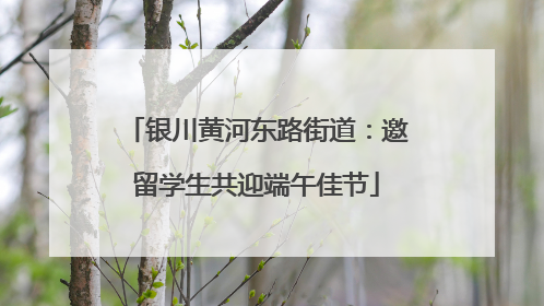 银川黄河东路街道：邀留学生共迎端午佳节