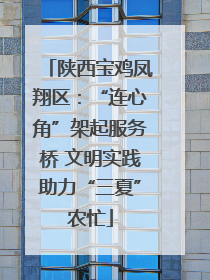 陕西宝鸡凤翔区：“连心角”架起服务桥 文明实践助力“三夏”农忙
