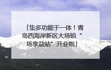 集多功能于一体！青岛西海岸新区大场镇“场享益站”开业啦
