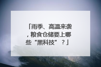 雨季、高温来袭，粮食仓储要上哪些“黑科技”？