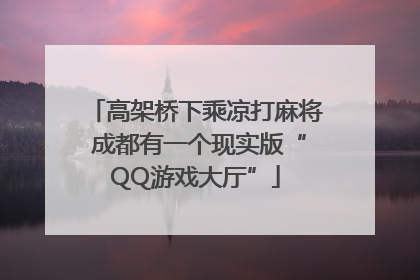 高架桥下乘凉打麻将 成都有一个现实版“QQ游戏大厅”