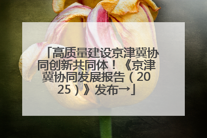 高质量建设京津冀协同创新共同体！《京津冀协同发展报告（2025）》发布→