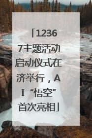 12367主题活动启动仪式在济举行，AI“悟空”首次亮相