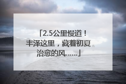2.5公里慢道！丰泽这里，藏着初夏治愈的风……