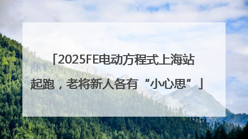 2025FE电动方程式上海站起跑，老将新人各有“小心思”
