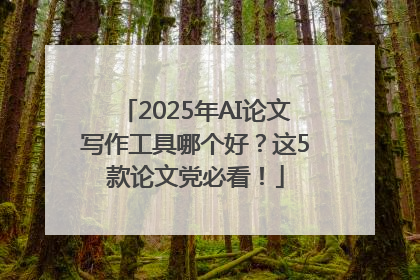 2025年AI论文写作工具哪个好？这5款论文党必看！