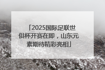 2025国际足联世俱杯开赛在即，山东元素期待精彩亮相