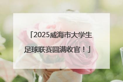 2025威海市大学生足球联赛圆满收官！